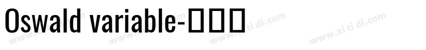 Oswald variable字体转换